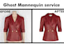 do clothing image editing, ghost mannequin, neck joint
